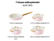 Hétdarabos edényszett ELITE PRO Pasztellrózsaszín_992839