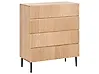 4 Drawer Chest BLYTHE Natural Ash Wood