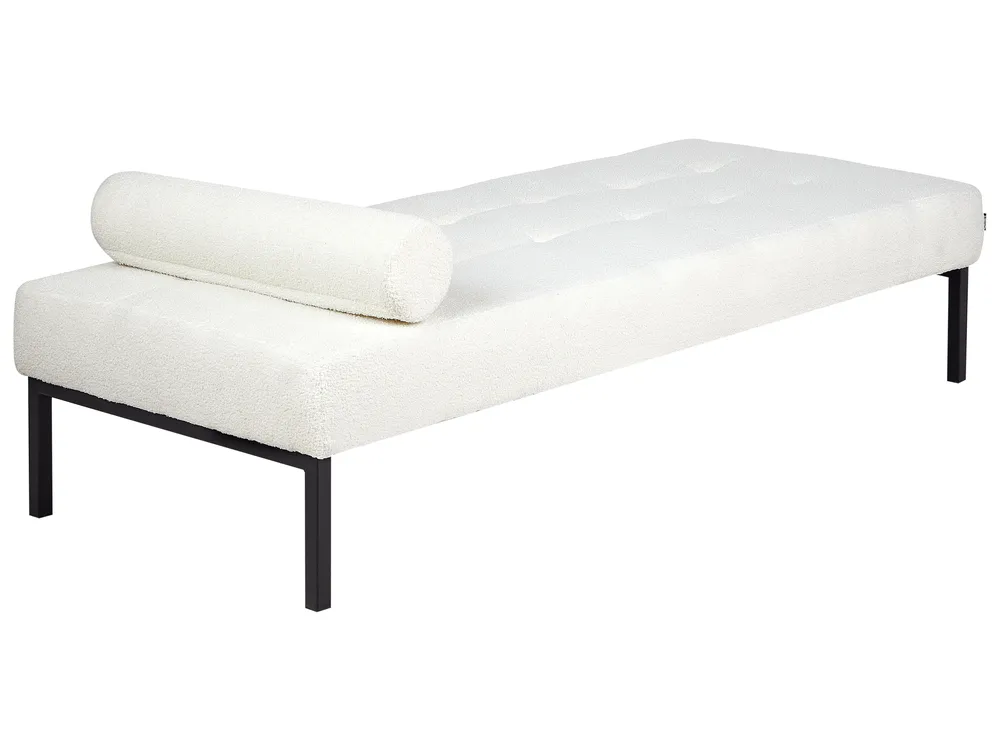 Chaise Longue CHINON Boucle White_925606