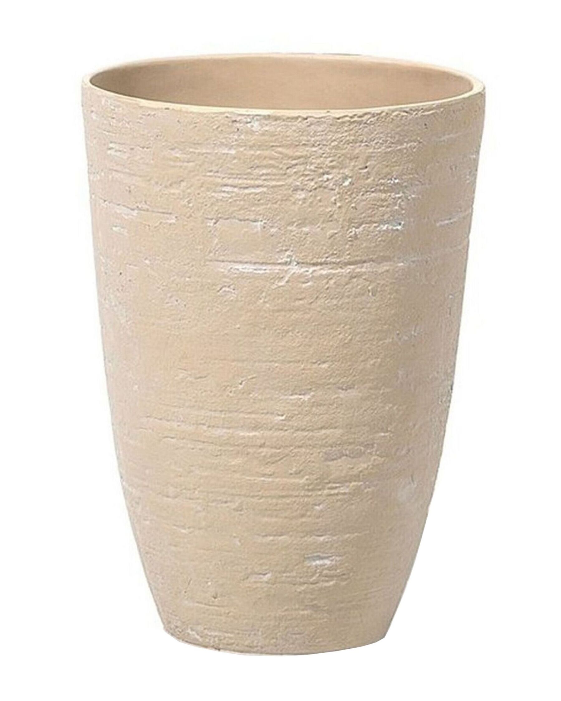 Maceta de mezcla de piedra beige arena ⌀ 35 cm CAMIA_740388