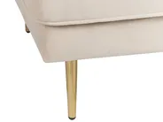 Right-Hand Chaise Longue MIRAMAS Velvet Beige_848696
