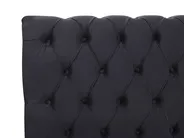 Bett mit Lattenrost Samtstoff AVALLON 160 x 200 cm Schwarz_694384