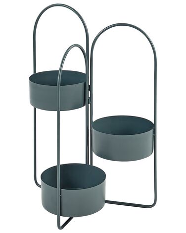 Soporte para macetas de metal azul oscuro COLUTENA