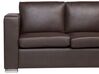 2-seters sofa skinn brun HELSINKI_740870