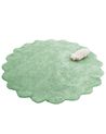 Kids Rug ANEGUNDI  Green ø 120 cm Cotton with Cushion