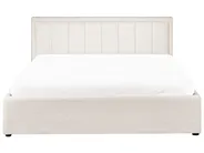 Bett mit Stauraum MONTLAUR Bouclé Weiß 160 x 200 cm_958489