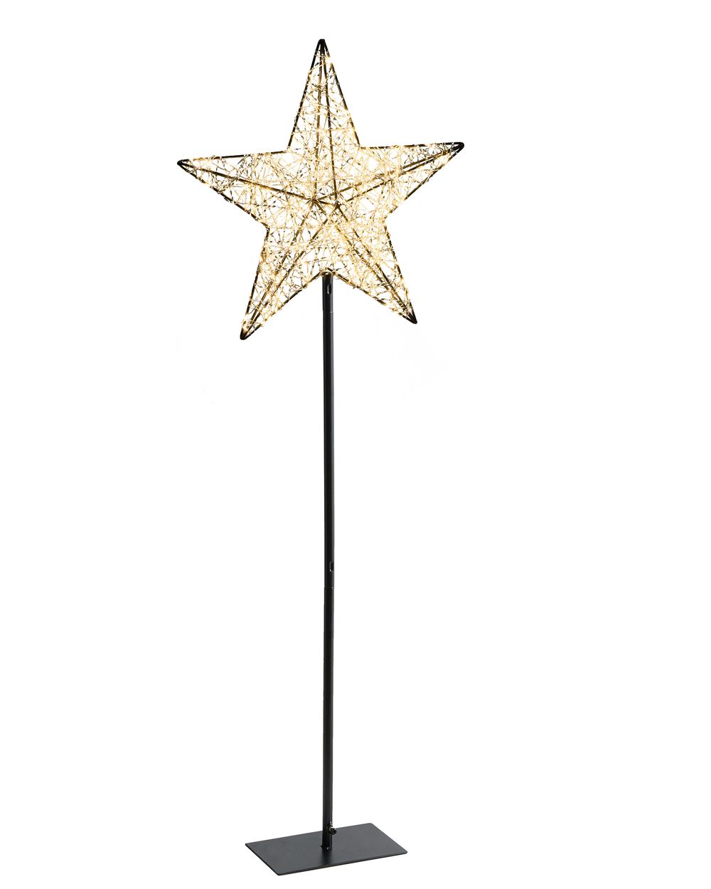 Buitendecoratie LED SANNAN 110 cm Ster Zwart