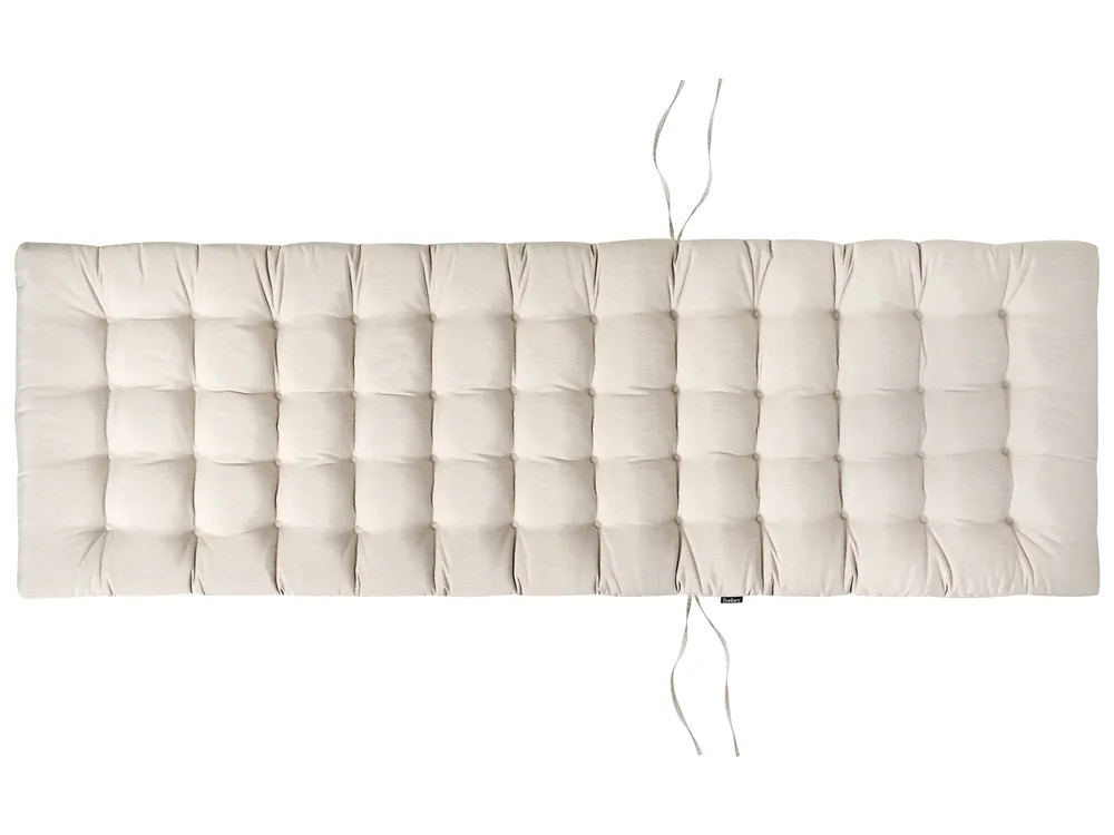 Poduszka na leżak ogrodowy CESANA PREMIUM 192 x 56 cm Jasnobeżowy_988027