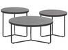 Couchtisch 3er Set MELODY Grauer Betoneffekt