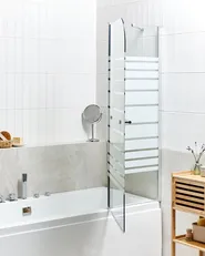 Shower Bath Screen TUAPI 1400 x 1200 mm Silver_944420