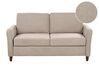 2 Seater Fabric Sofa with Storage Taupe MARE_918611