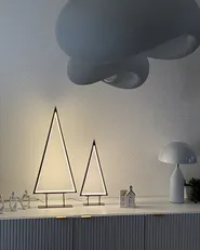 Decorazione natalizia LED LOPPI 47/69 cm Albero di Natale Nero_958239