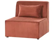Modular Corner Sofa 4 Seater LEMVIG Corduroy Golden Brown Right Hand_1054981