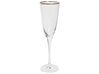 Sada 4 úzkych pohárov na šampanské so zlatým okrajom 250 ml TOPAZ_912948