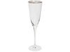 Lot de 4 flûtes à champagne avec bordure dorée 250 ml TOPAZ_912948