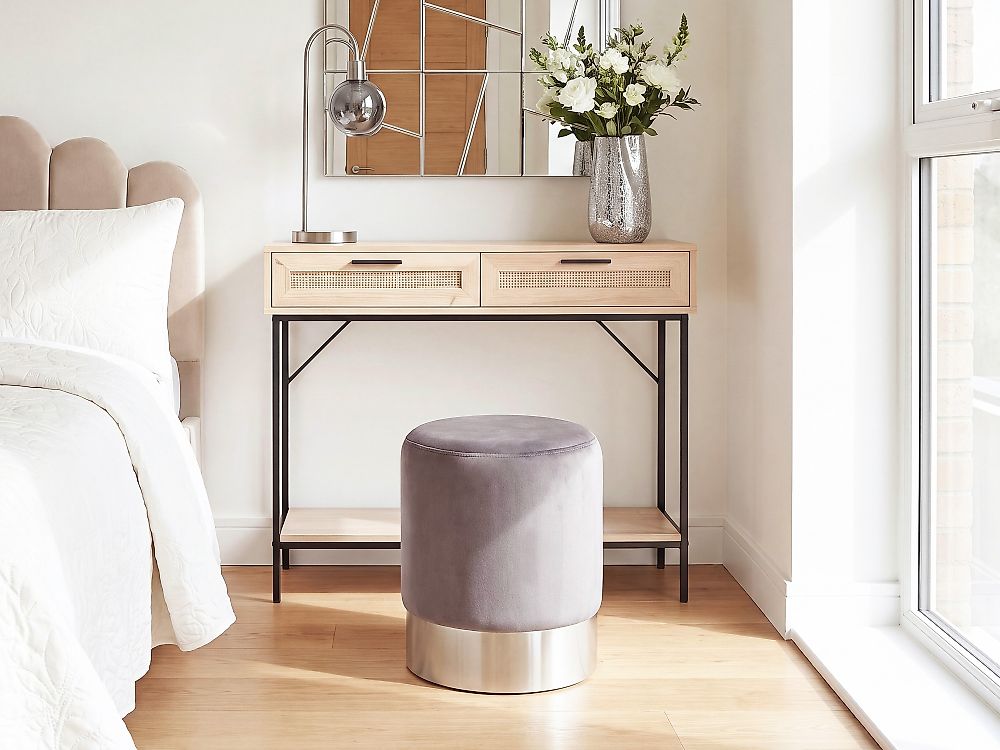 Pouffe BRIGITTE Velvet Grey