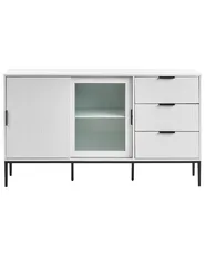 Szafka ze szklanymi drzwiami LEDUC Biały_1025040
