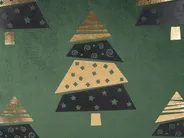 Zestaw 2 poduszek dekoracyjnych GOLDSPRUCE 45 x 45 cm Welur Zielony Wzór świąteczny_879401