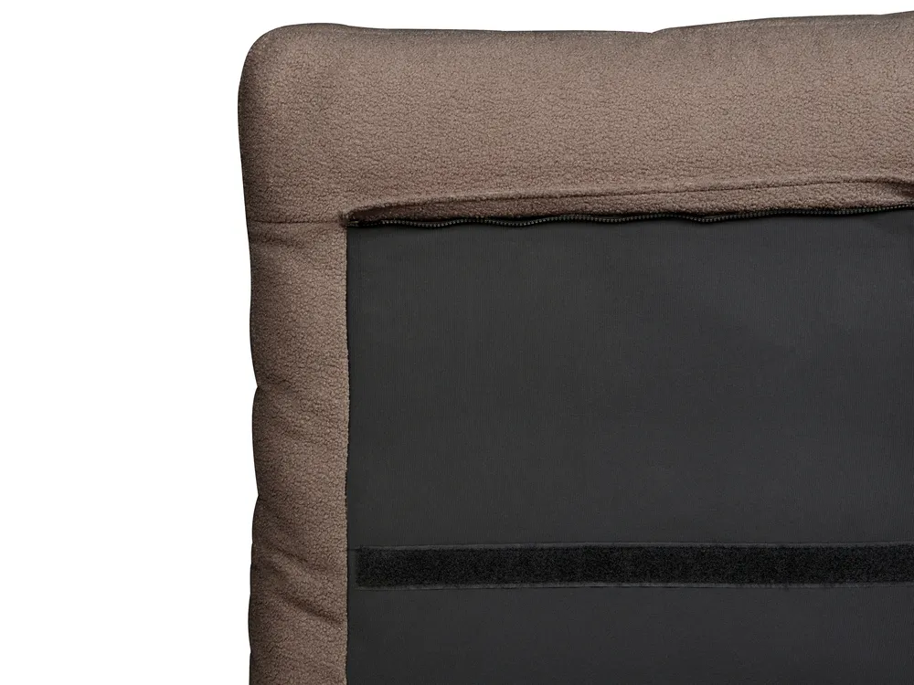 Bed Boucle MELLE 180 x 200 cm (EU Super King) Brown_965722