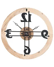 Wall Clock MESILLAS Light Brown_1182598