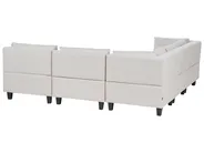 Modular Corner Sofa 5 Seater UNSTAD with Ottoman Fabric Light Beige Right Hand_925399
