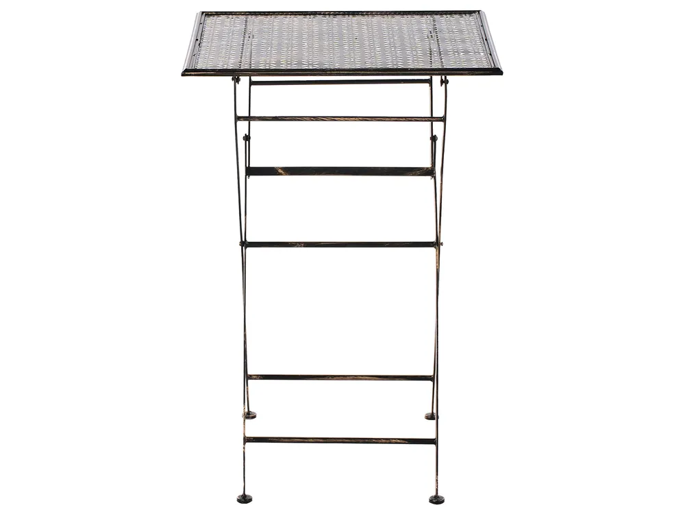 Stolik ogrodowy barowy BORMIO 60 cm 60 cm Metal Czarny_966358