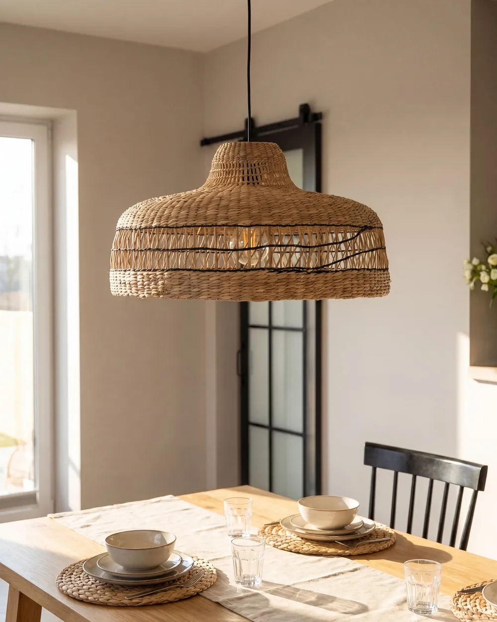 Lampa wisząca CUVO Plecionka Naturalny_1081080