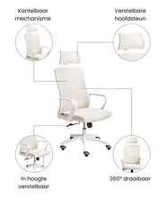 Bureaustoel MONARCH Beige_1073741