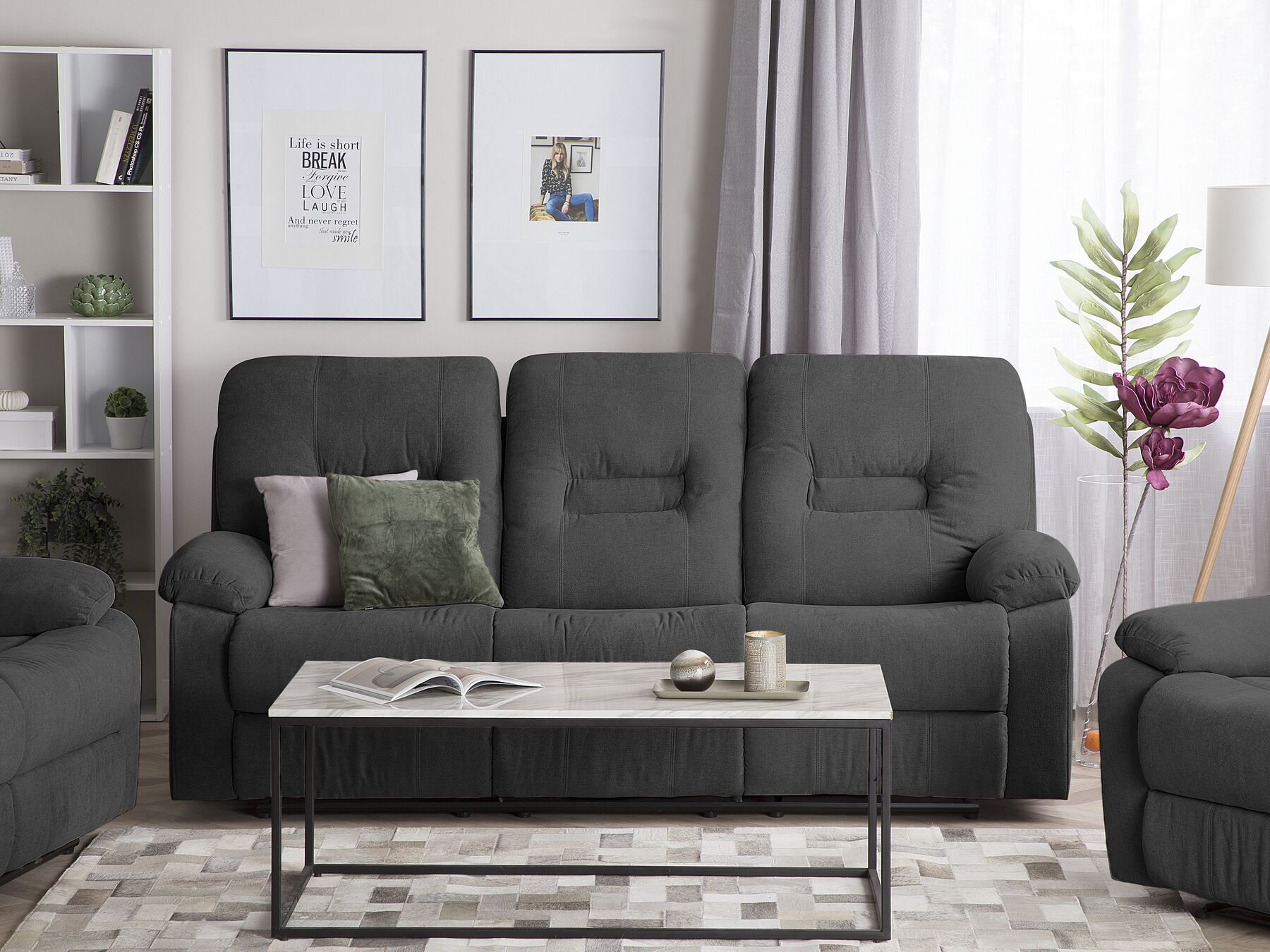 DIVANO LETTO SOFA' 3 POSTI RECLINABILE ECOPELLE NERO DOPPIO 194x110 APRIBILE ITA DIVANO LETTO SOFA' 3 POSTI RECLINABILE ECOPELLE NERO DOPPIO 194x110 APRIBILE ITA