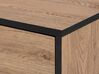 Mueble TV madera clara/negro 120 x 40 cm HALSTON_754861