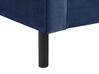 Velvet EU Double Size Bed Navy Blue VILLETTE_832611