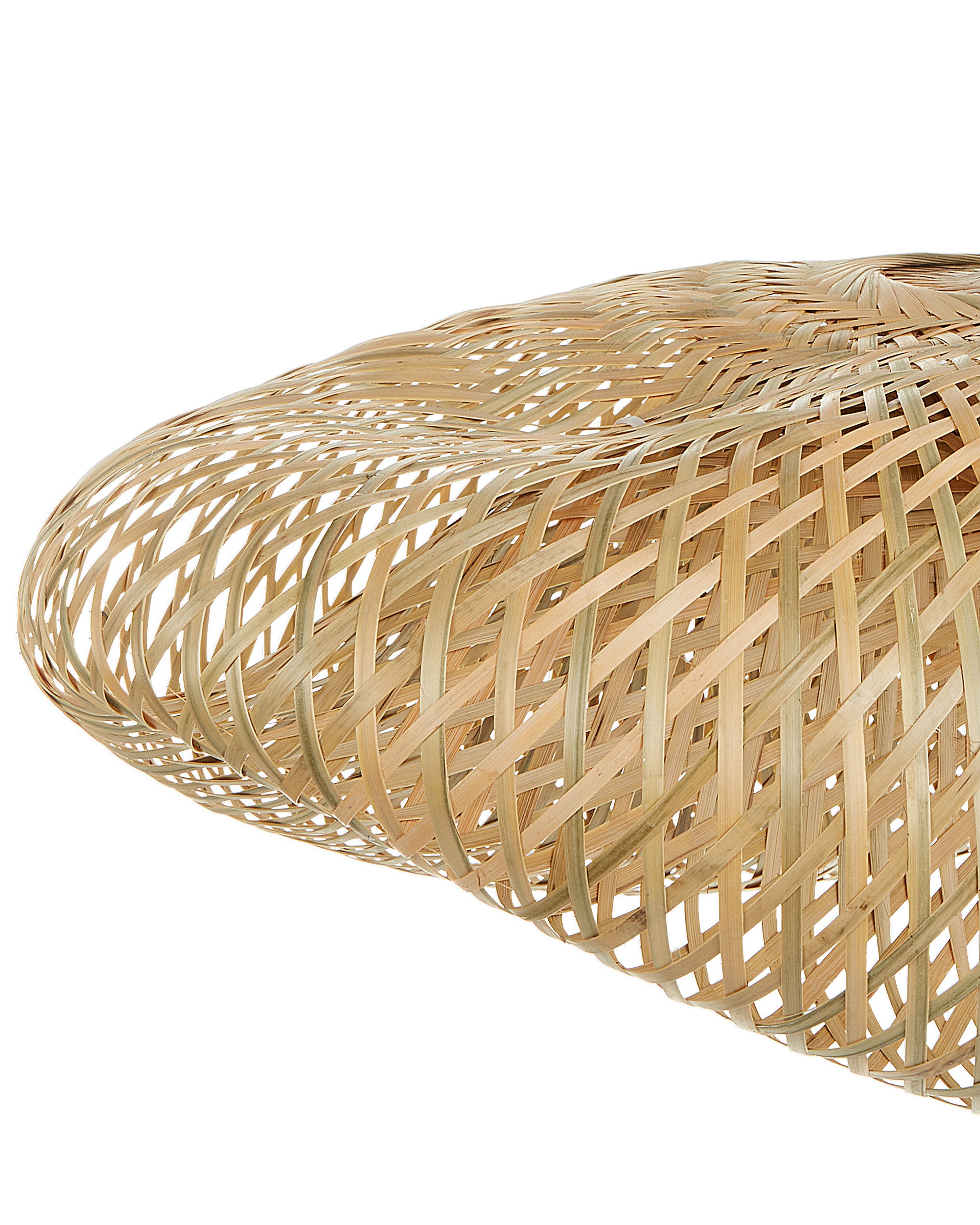 Pendant Lamp BALHA Bamboo Wood Natural | Beliani.co.uk