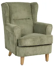 Wingback Chair ABSON Corduroy Green_1185959