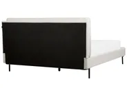 Bett mit Lattenrost Bouclé CORIO 160 x 200 cm Cremeweiß_903254