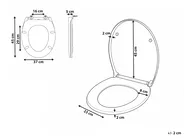 Sedile per WC PAPURI Soft Close Duroplastica Nero_1016492