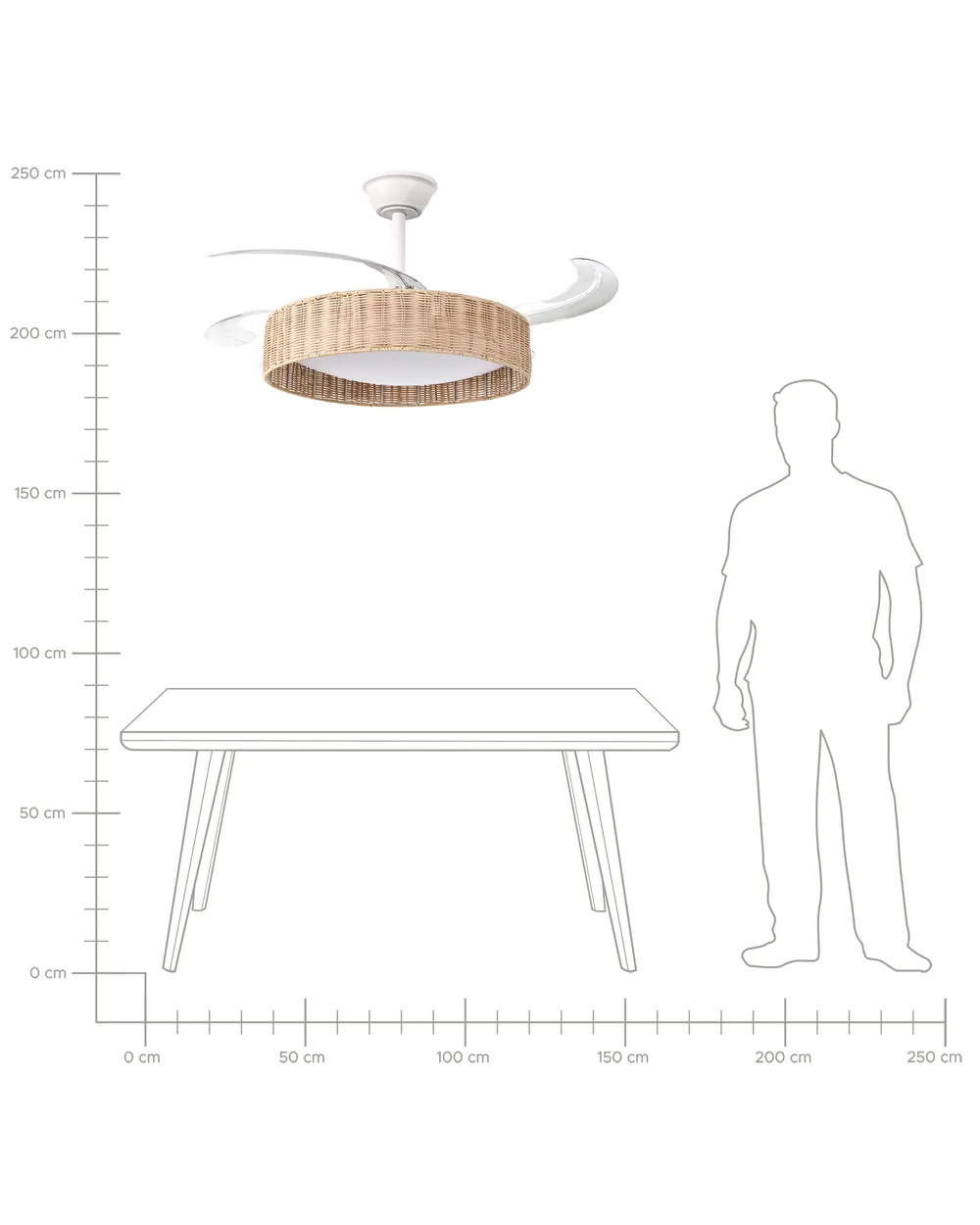 Ceiling Fan with Light TOMOKA with Remote LED White_1124196