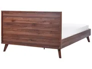 Bed Rattan MONPAZIER 160 x 200 cm (EU King Size) Dark Brown_908329