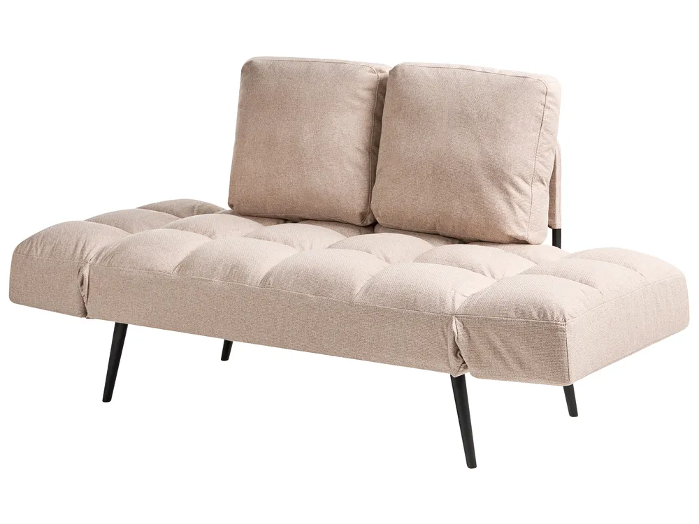Sofa Bed 2 Seater BREKKE Fabric Beige_1068079
