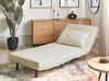 Sofá-cama de 1 lugar em tecido bouclé creme claro VESTFOLD_930403