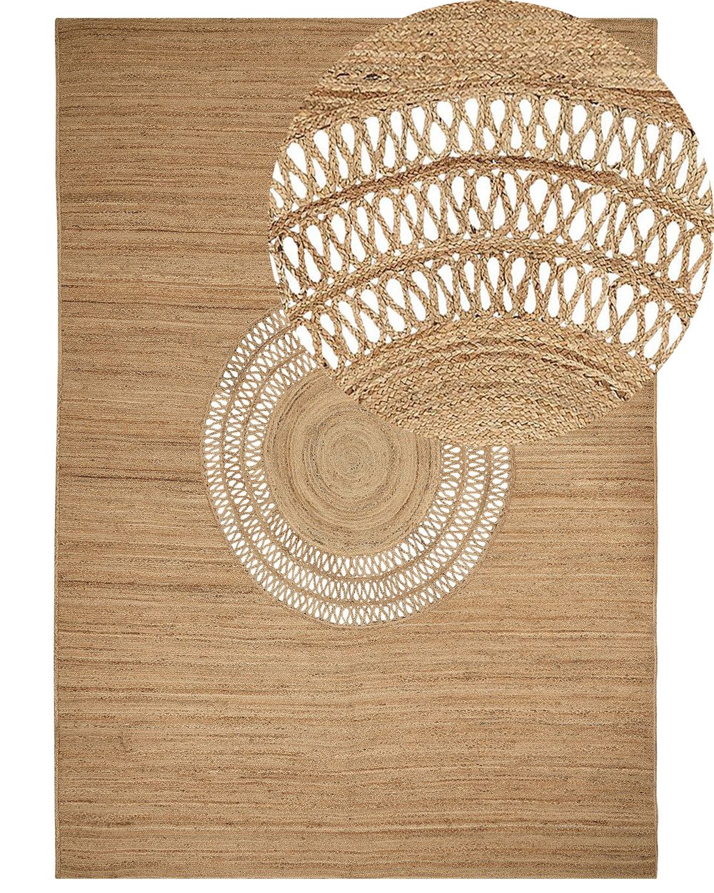 Gulvtæppe BOGAZOREN Beige 160 x 230 cm Jute