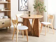 Dining Table ARRAN Brown 100 cm 100 cm Acacia Wood_918685