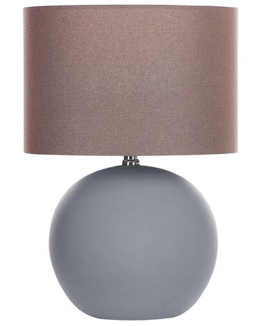 Lámpara de mesa de cerámica gris 43 cm AREOSO