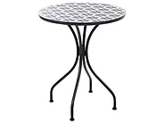 Bistro Table SIROLO 60 cm 60 cm Metal White/ Blue_1155661