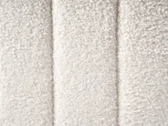 Lit avec sommier Bouclé LUNAN 120 x 200 cm Blanc cassé_1025663