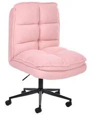 Sedia da ufficio ADDISON Bouclé Rosa_1077954
