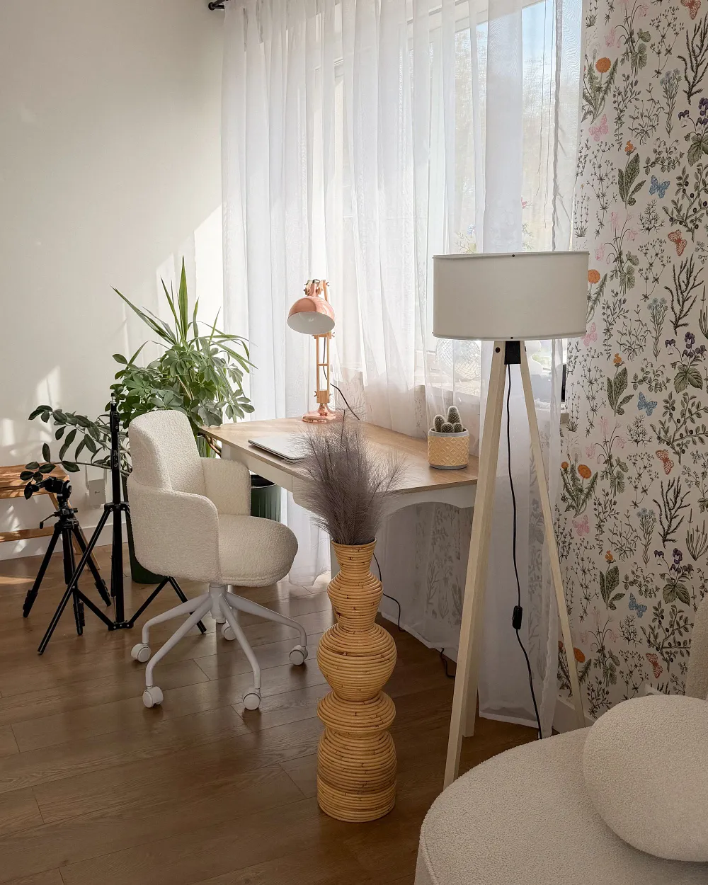 Office Chair DRYDEN Boucle Off-White_1186268