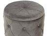 Set of 2 Storage Pouffes Grey PUEBLO_772522