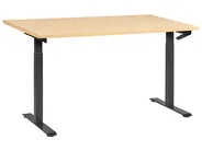 Manual Adjustable Standing Desk DESTINES 160 cm 72 cm Black/ Light Brown_1000546