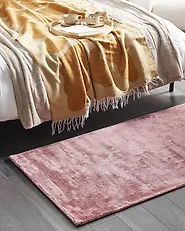 Tapis GESI Rose 80 x 150 cm Soie artificielle_837729