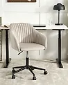 Desk Chair VENICE Velvet Taupe